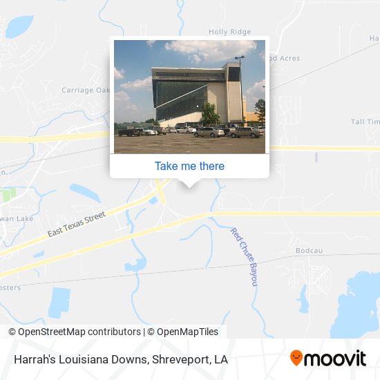 Harrah's Louisiana Downs map