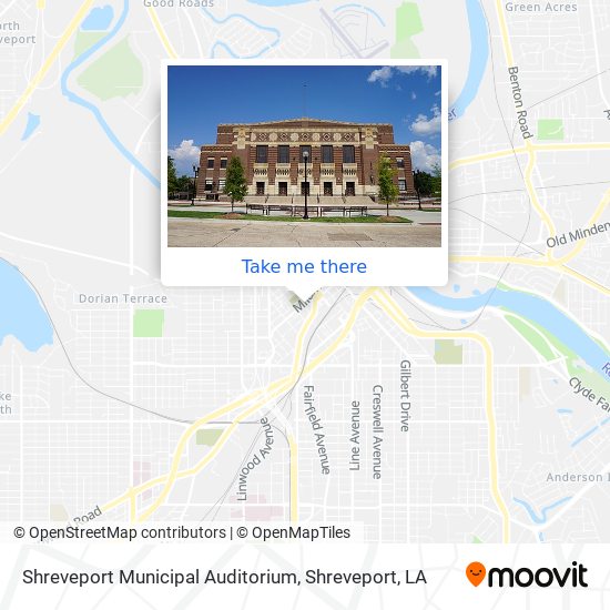 Mapa de Shreveport Municipal Auditorium