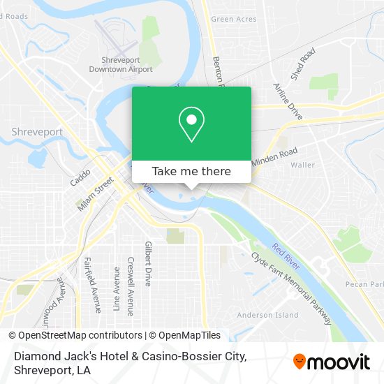 Diamond Jack's Hotel & Casino-Bossier City map