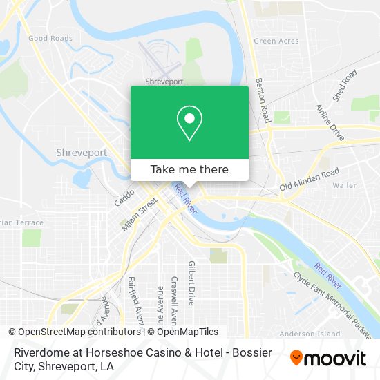 Riverdome at Horseshoe Casino & Hotel - Bossier City map