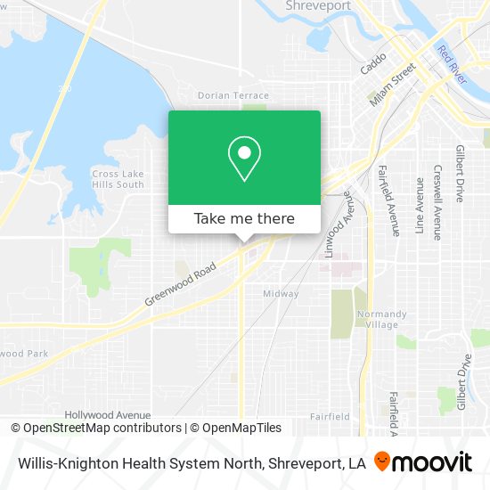 Mapa de Willis-Knighton Health System North