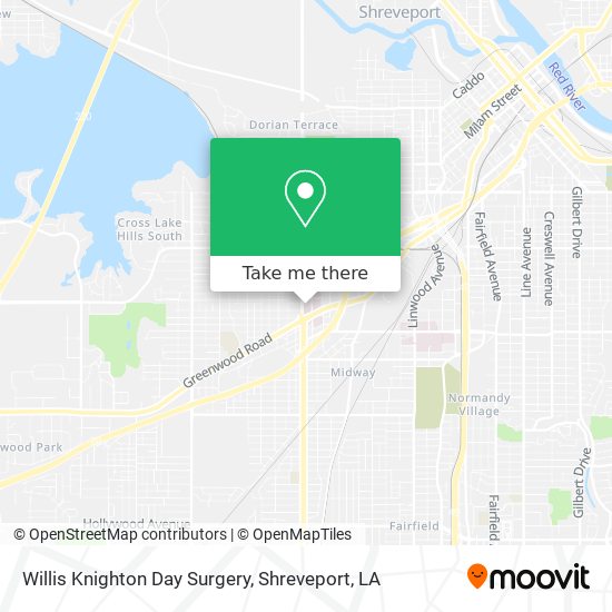 Willis Knighton Day Surgery map