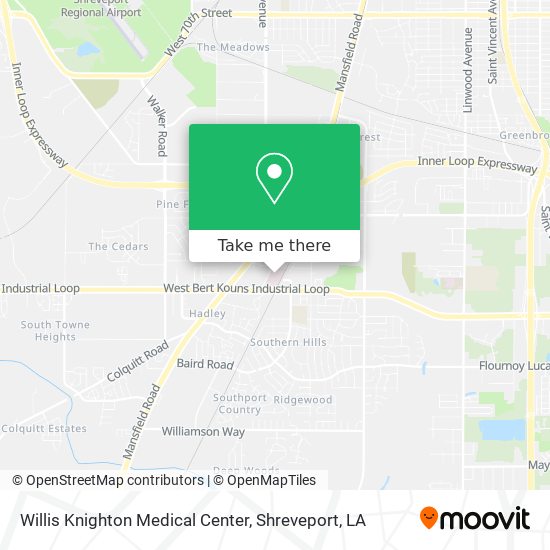 Willis Knighton Medical Center map