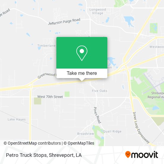 Petro Truck Stops map