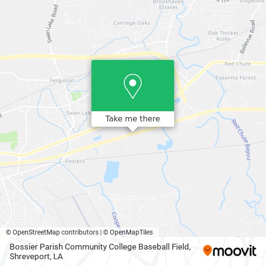 Mapa de Bossier Parish Community College Baseball Field