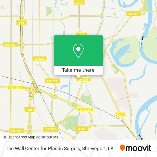 The Wall Center for Plastic Surgery map