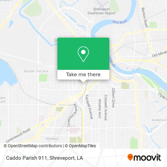 Caddo Parish 911 map