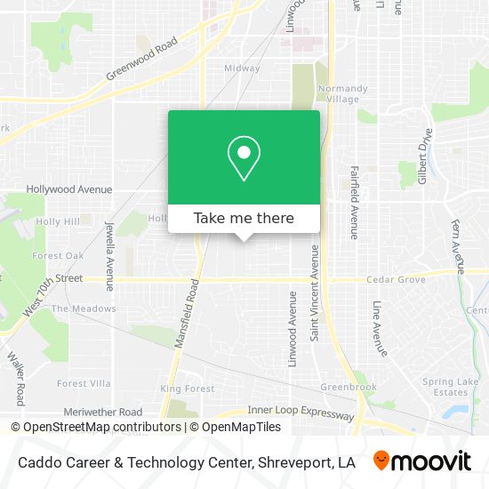 Caddo Career & Technology Center map