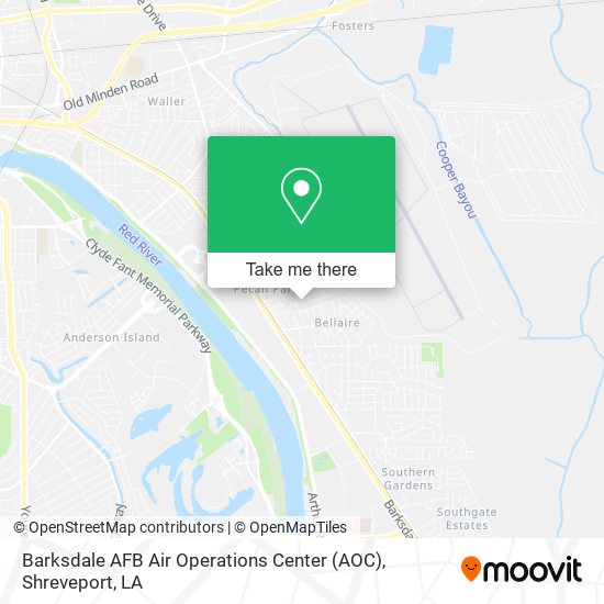 Barksdale AFB Air Operations Center (AOC) map