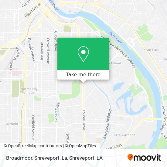 Broadmoor, Shreveport, La map