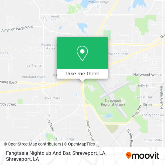 Fangtasia Nightclub And Bar, Shreveport, LA map