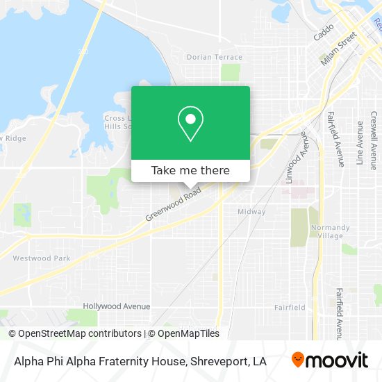Alpha Phi Alpha Fraternity House map