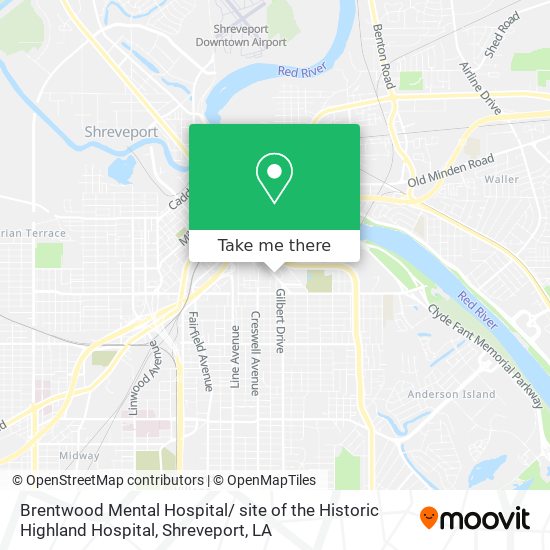 Brentwood Mental Hospital/ site of the Historic Highland Hospital map