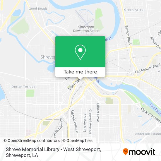 Shreve Memorial Library - West Shreveport map