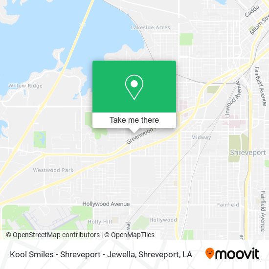 Mapa de Kool Smiles - Shreveport - Jewella