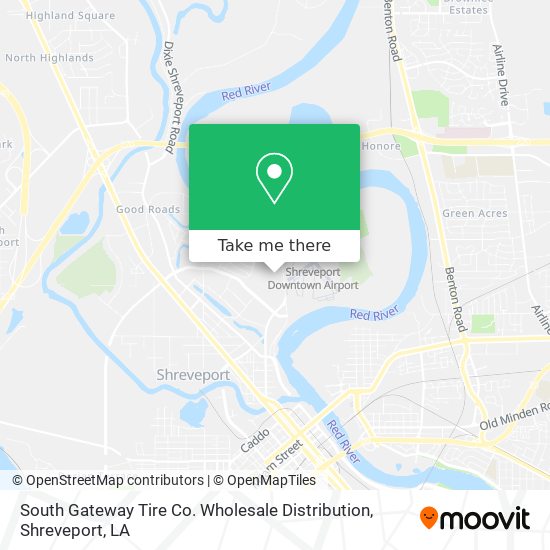 South Gateway Tire Co. Wholesale Distribution map