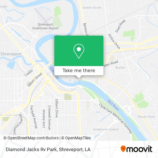 Diamond Jacks Rv Park map