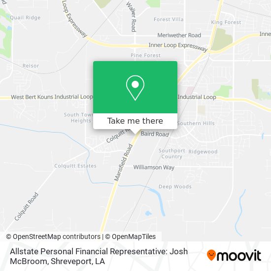 Allstate Personal Financial Representative: Josh McBroom map