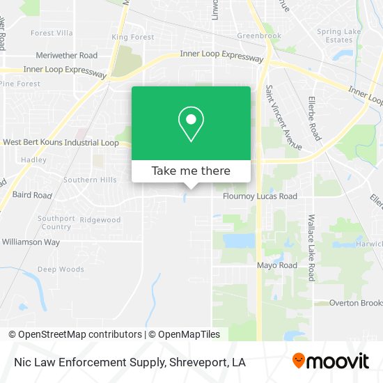 Nic Law Enforcement Supply map