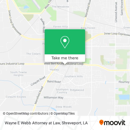 Mapa de Wayne E Webb Attorney at Law