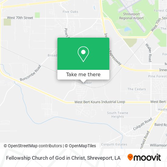 Fellowship Church of God in Christ map