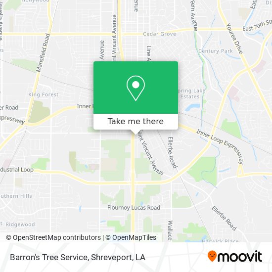 Barron's Tree Service map