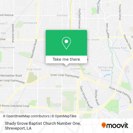 Mapa de Shady Grove Baptist Church Number One