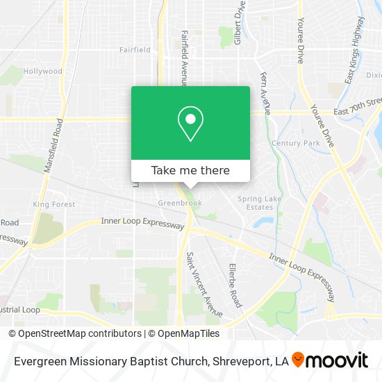 Evergreen Missionary Baptist Church map
