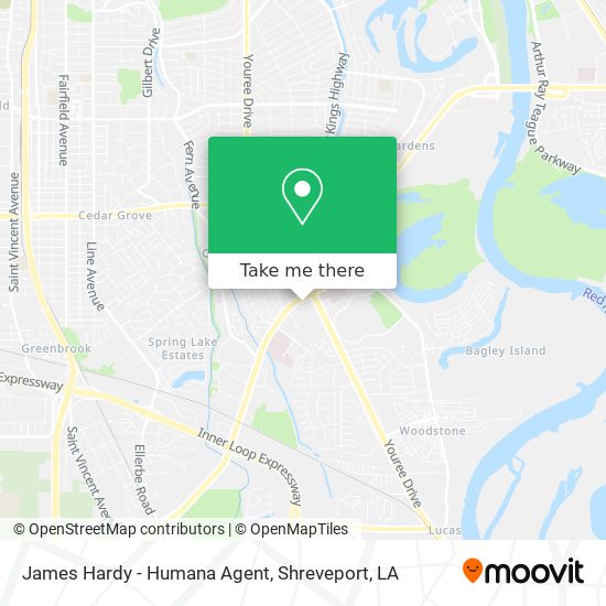 James Hardy - Humana Agent map