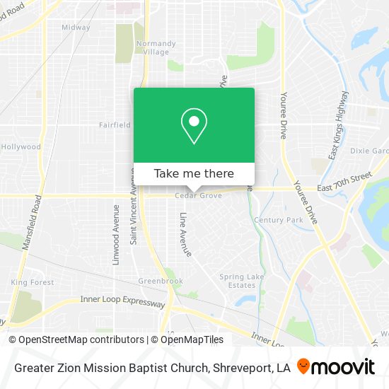 Greater Zion Mission Baptist Church map
