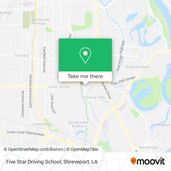 Mapa de Five Star Driving School