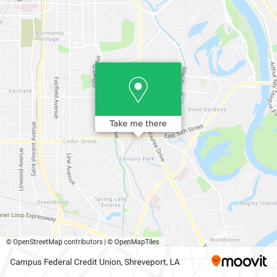 Mapa de Campus Federal Credit Union