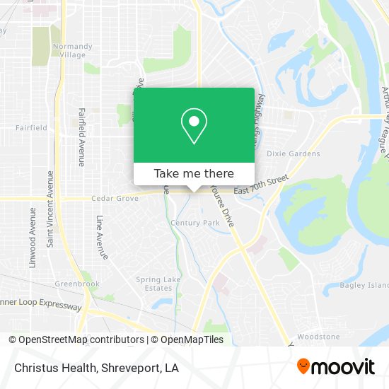 Christus Health map