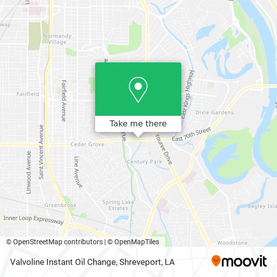 Mapa de Valvoline Instant Oil Change