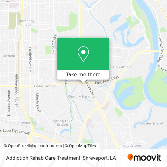 Addiction Rehab Care Treatment map