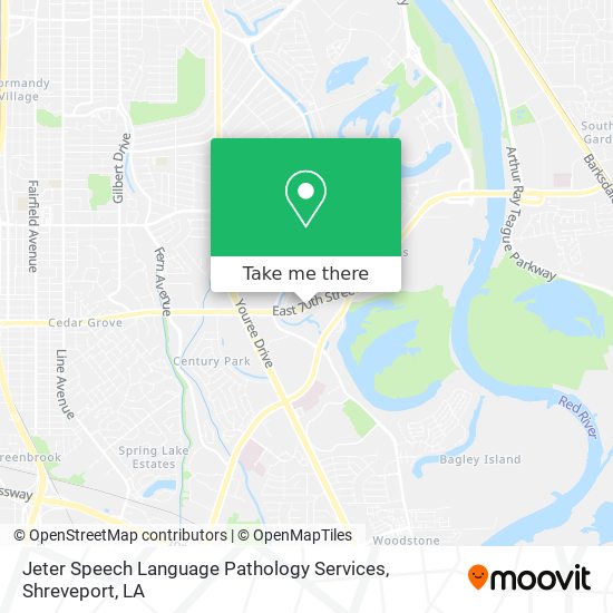 Mapa de Jeter Speech Language Pathology Services