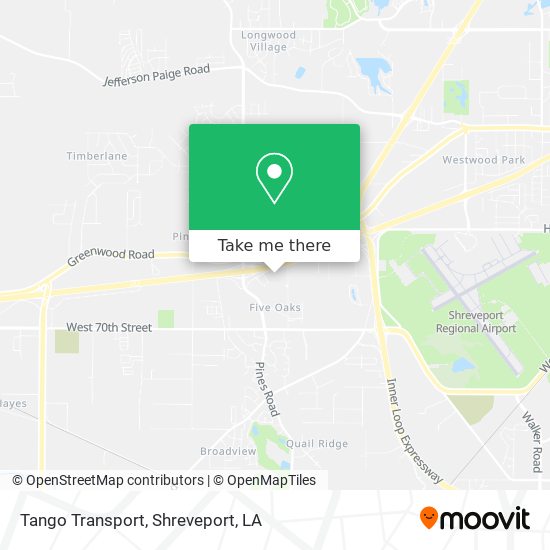 Tango Transport map