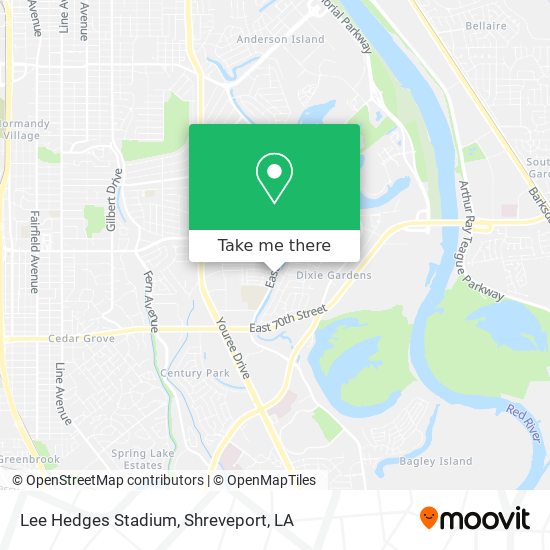 Lee Hedges Stadium map