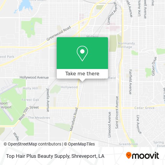 How to get to Top Hair Plus Beauty Supply in Shreveport by Bus?