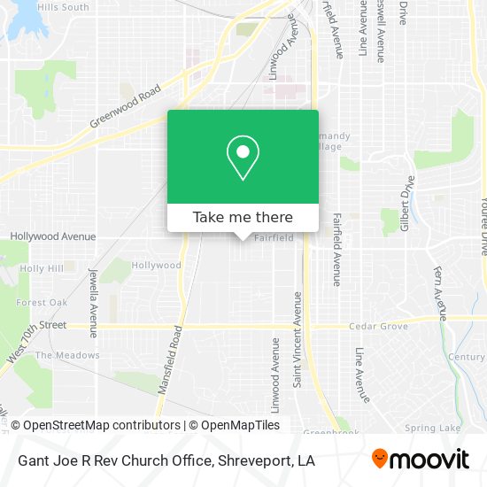 Gant Joe R Rev Church Office map