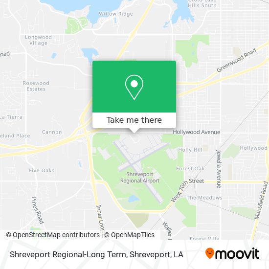 Shreveport Regional-Long Term map