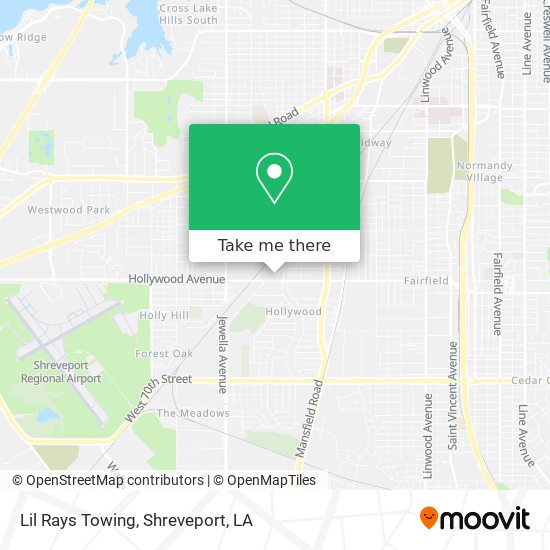 Lil Rays Towing map