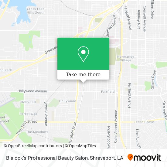 Mapa de Blalock's Professional Beauty Salon