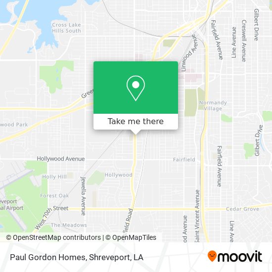 Mapa de Paul Gordon Homes