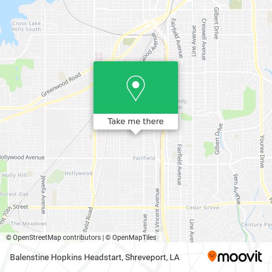 Mapa de Balenstine Hopkins Headstart