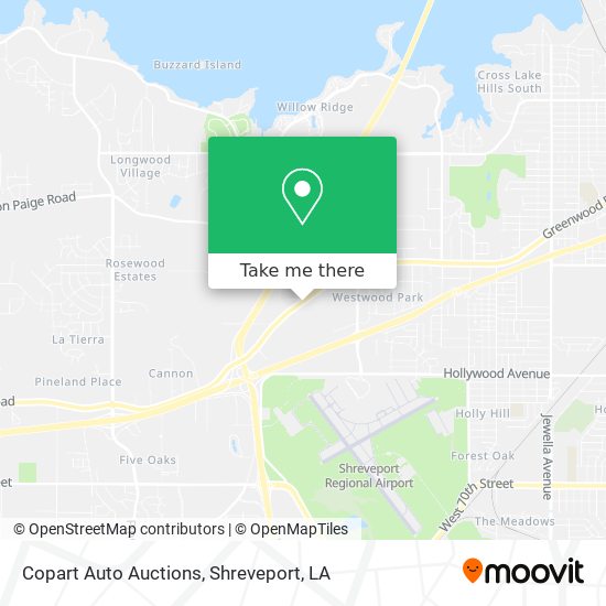 Copart Auto Auctions map