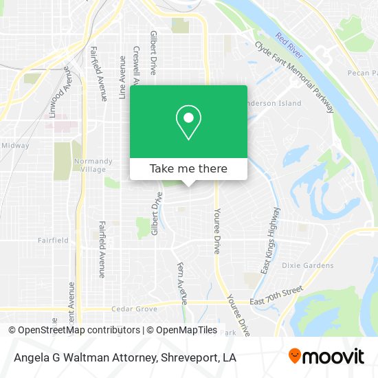 Angela G Waltman Attorney map