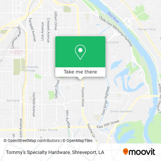 Mapa de Tommy's Specialty Hardware