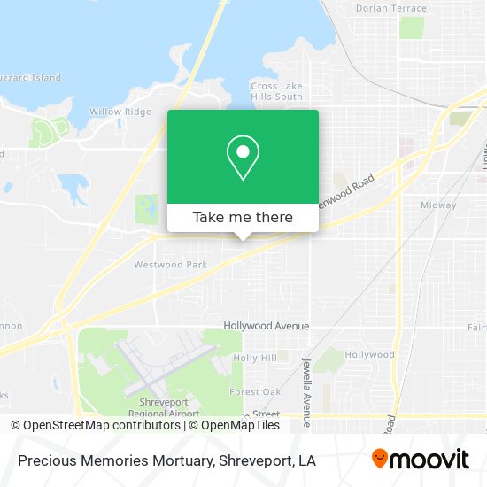 Precious Memories Mortuary map