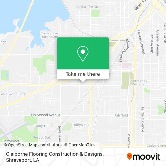 Claiborne Flooring Construction & Designs map